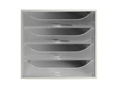 Ladenblok Ecobox 4 Laden Grijs A4+