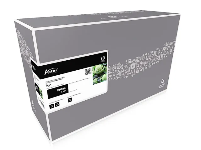AS20237 ASTAR HP 89X LJ Toner zwart HC rebuilt 10.000pag zonder chip
