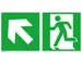Panneau Sortie de secours Issue de secours à gauche
