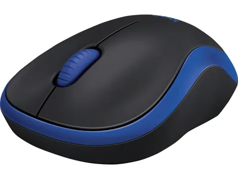 M185 Draadloze Muis Zwart Blauw