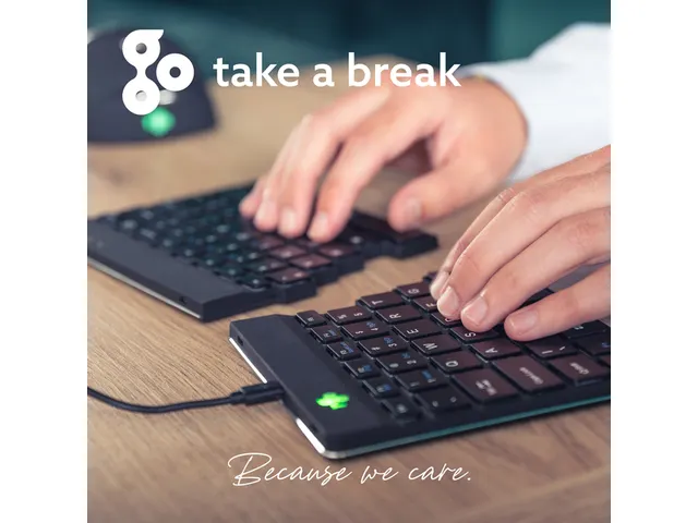 Split Break V2 ergonomisch toetsenbord Azerty BE Zwart bedraad