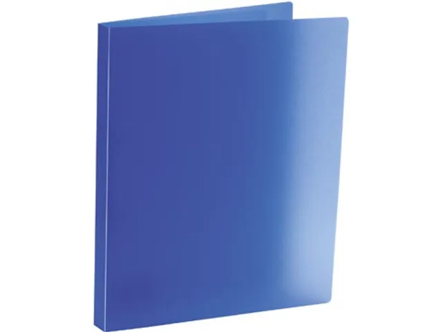 ringmap A4 PP 25mm 2 rings D-mech 15mm transparant blauw