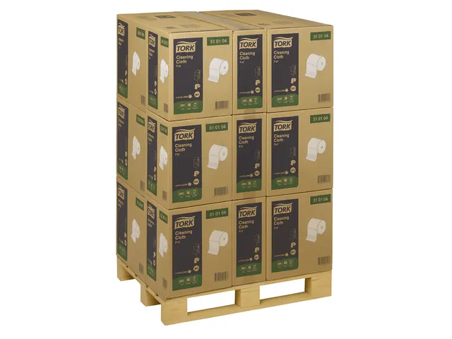 Reinigingsdoek Tork W1 herbruikbaar nonwoven wit 510104 Pallet