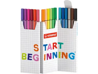 Pen 68 viltstift geassorteerde kleuren deskset - 1