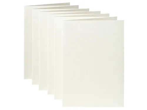 Correspondentiekaart Papicolor dubbel 105x148mm anjerwit pak à 6 stuk