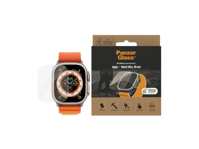 PanzerGlass Screen Protector Apple Watch Ultra 2 | Ultra | 49 mm, A