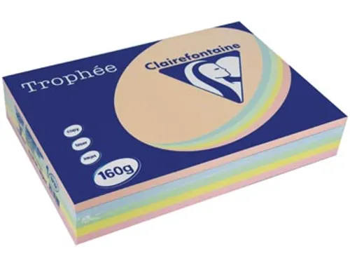 Trophée Pastel gekleurd papier A4 160 gram 250vel Assorti