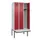 locker met bank,HxBxD 2120x900x815mm,3vak,vak B 300mm,cilinderslot
