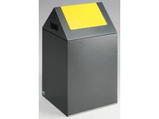 Afvalverzamelaar Zelfblussend 43 Liter 600X320X320Mm Klemring Geel - 1