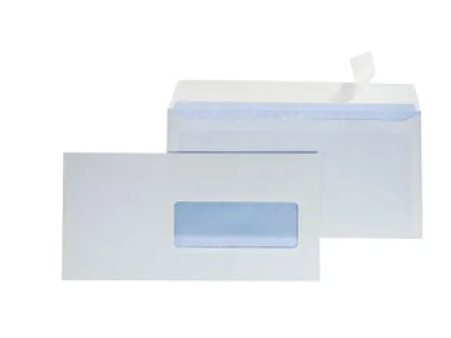 Gallery Enveloppen 114x229mm Venster Rechts Stripsluiting