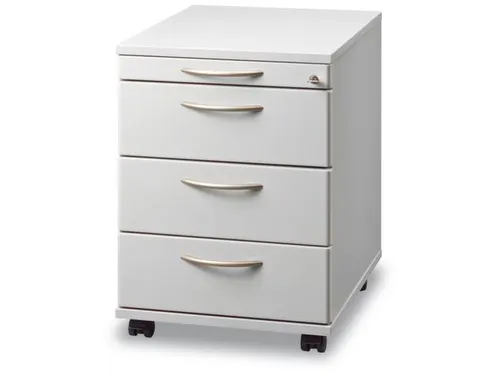 Ladenblok Lichtgrijs 590x430x580mm 1pennenlade 3laden Beugelgreep