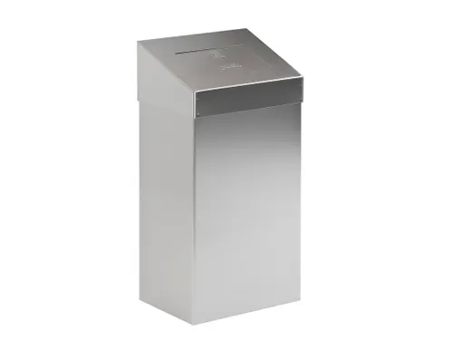 Afvalbak Met Pushklep 18 Liter Zwart