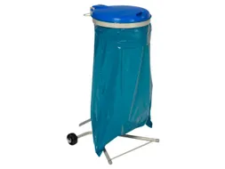 Afvalverzamelaar 120 Liter Enkelvoudig Verrijdbaar Deksel Blauw