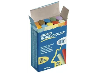 Giotto Krijt Robercolor, Doos met 10 Krijtjes Assorti Kleuren - 1