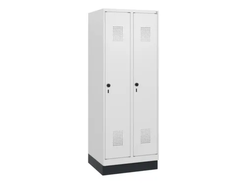 schoollocker,HxBxD 1630x600x500mm,2vak,vak B 300mm,draaigrendel,sokkel