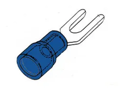 Blauwe Kabelschoen 6.4mm