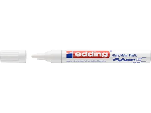 Viltstift Edding 750 Lakmarker Rond 2-4mm Wit