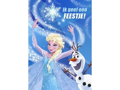 Hallmark Uitnodigingen Disney Frozen kaart + envelop