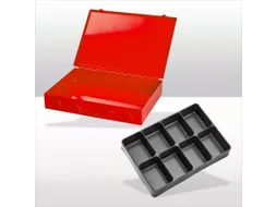 assortimentskoffer,HxBxD 50x335x240mm,8vakken