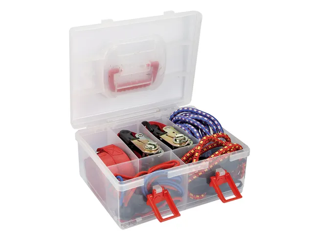 Spanbanden en spanelastiekenset Toolland 20 stuks