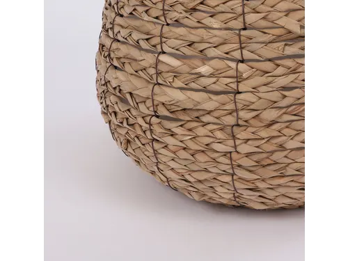 Plantenmand Mica Avalon zeegras rond lichtbruin 26x26cm