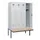 locker met bank,HxBxD 1950x1200x815mm,4vak,vak B 300mm,cilinderslot
