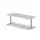 Elektrisch ihv bureau,HxBxD 650-1310x2000x900mm,blad lichtgrijs