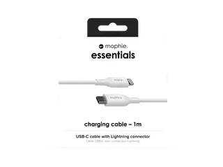 mophie essentials Lightning to USB-C | charging cable (1M), 1 m, Light - 1