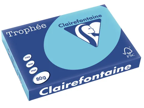 Trophée Pastel gekleurd papier A3 80 gram 500 vel Helblauw