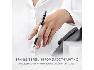 Vulpen Waterman Hémisphère Colour Blocking black en white CT fijn - 8