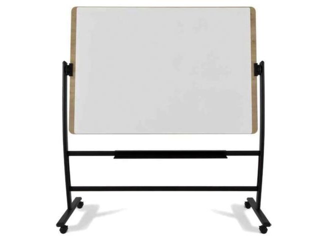 draaibaar whiteboard HxBxD 1720x1620x640mm bord HxB 1000x1410mm gelakt | KantelbordWinkel.nl