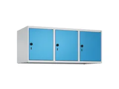 opzetkast,v. locker,3vak.,vak B 400mm,HxBxD 500x1200x500mm,vleugeldeur