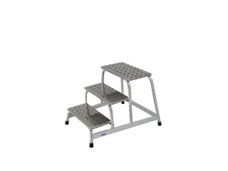 Montagetrap Aluminium H 0 6M 3Treden Incl. Platform Treden Traanplaat - 4