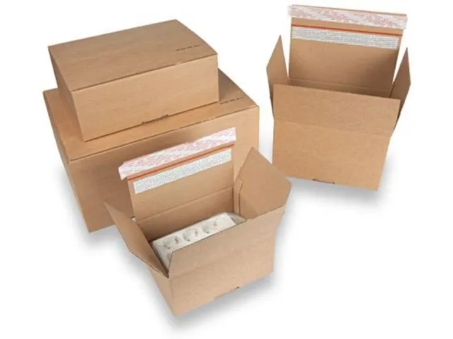 Verzenddoos, boekwikkel met plakstrip, bruin, ft 230 x 160 x 80 mm