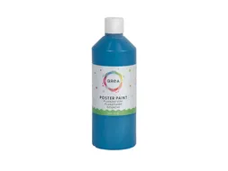 Plakkaatverf Qrea blauw 500ml