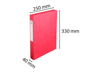 CARTOBOX glanskarton rug 40mm rood - 10