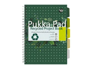 Projectboek Pukka Pad Recycled A4 lijn 5-tabs 4-gaats 200 pagina's 80g - 1