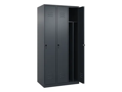 locker voor scheiding van kleding,HxBxD 1850x900x500mm,3vak