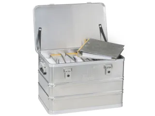 Aluminium transportbox,HxLxB 380x590x390mm,wanden gesloten - 2