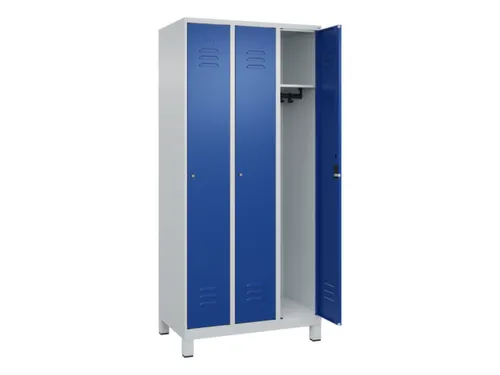 locker,HxBxD 1950x900x500mm,3vak,vak B 300mm,cil.-slot,voeten