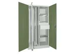 verticale kast,HxBxD 1950x1000x600mm,RAL7035,front RAL6011