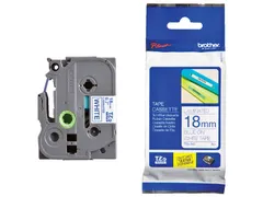 Labeltape Brother P-touch TZe-243 standaard 18mm blauw op wit