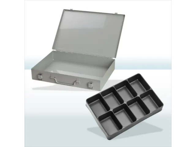 assortimentskoffer,HxBxD 50x335x240mm,8vakken