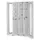 verticale kast,HxBxD 1950x1000x600mm,vensterdeur,RAL5010