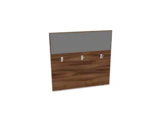 baliepaneel bureau aanbouw achter NP-tiepolo nut BN8078-grijs 1200mm - 1