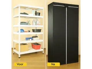 BRASQ Stellingkasthoes Zwart 180x90x40 cm - 3