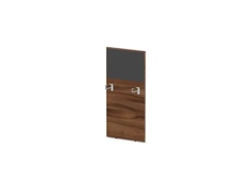 baliepaneel bureau aanbouw links NP-tiepolo nut BN8010-antraciet 600mm