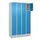 lockerkast,HxBxD 1950x1200x500mm,4x4vakken,vak B 300mm,cil.-slot