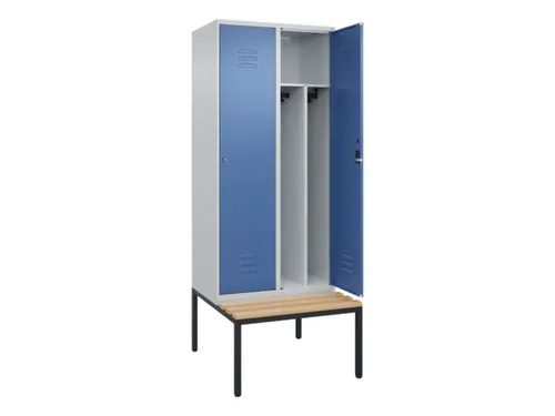 locker voor scheiding van kleding,HxBxD 2120x800x815mm,2vak