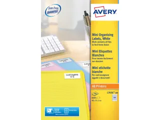 laseretiket Avery 46x11.1mm wit 100 vel 8400 stuks - 2